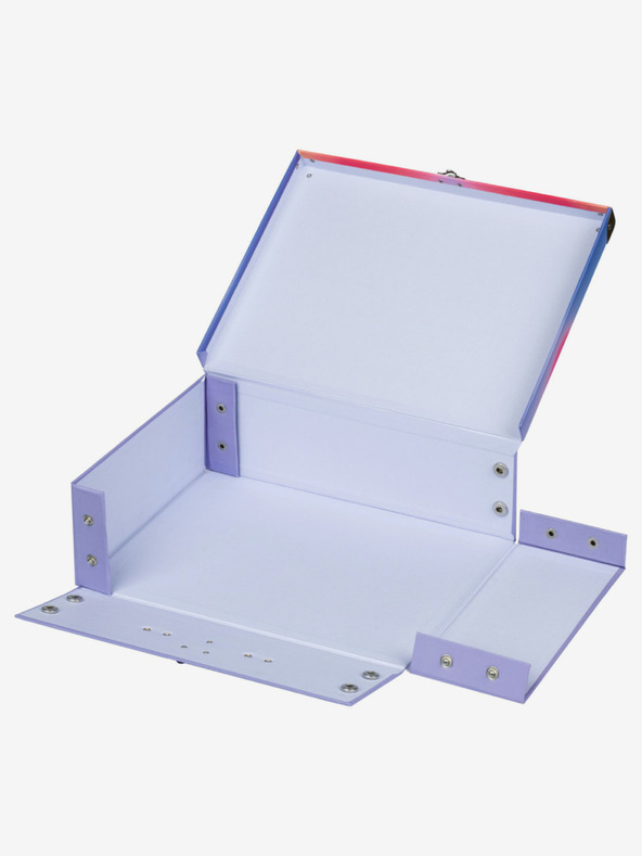 BAAGL  Κόκκινη πτυσσόμενη σχολική θήκη με εξαρτήματα Baagl Hippie