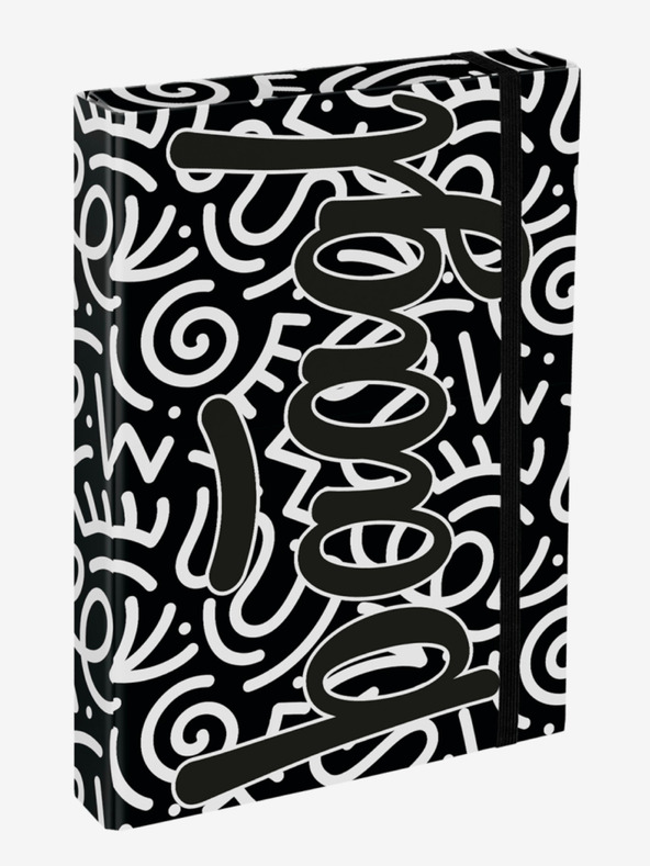 BAAGL  Μαύρα εξώφυλλα σχολικών τετραδίων A4 Baagl Jumbo Element