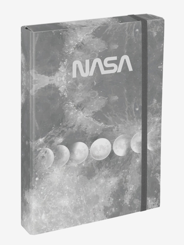 BAAGL  Γκρι σχολικά τετράδια A4 Jumbo Baagl NASA Grey