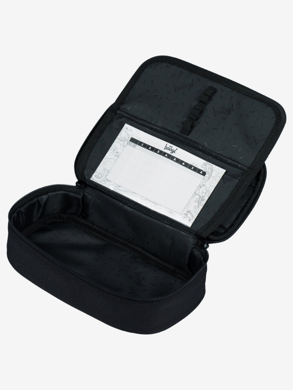 BAAGL  Γκρι σχολικό σετ - σακίδιο πλάτης, μολυβοθήκη, τσάντα Baagl Skate Darkness