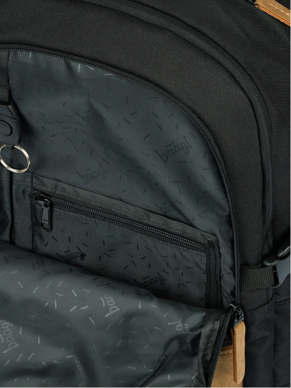 BAAGL  Γκρι σχολικό σετ - σακίδιο πλάτης, μολυβοθήκη, τσάντα Baagl Skate Darkness