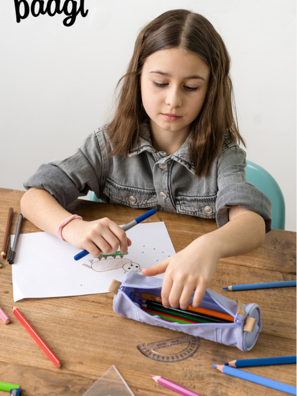 BAAGL  Μωβ μαθητική θήκη Baagl Lilac