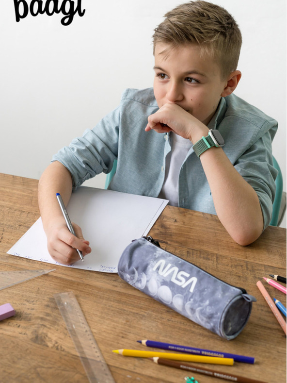 BAAGL  Γκρι Μαθητική θήκη Baagl NASA Γκρι