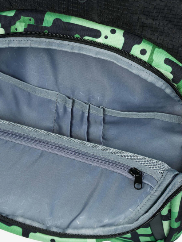 BAAGL  Μαύρο σχολικό σετ - σακίδιο πλάτης, μολυβοθήκη, τσάντα Baagl Coolmate Green