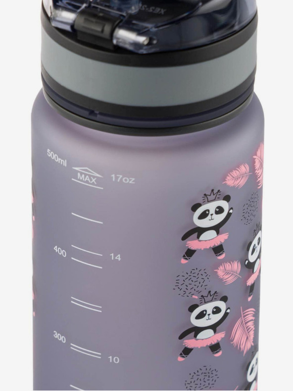 BAAGL  Γκρι μπουκάλι πόσιμου από τριτάν panda, 500 ml Baagl