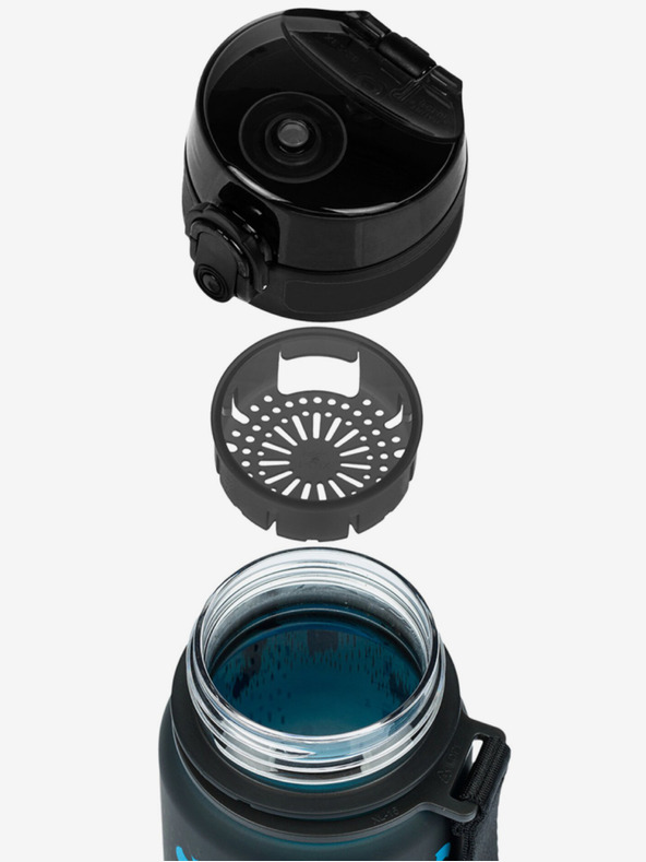 BAAGL  Μαύρο μπουκάλι πόσιμου tritan βαθμιδωτό μπλέ batman, 350 ml Baagl