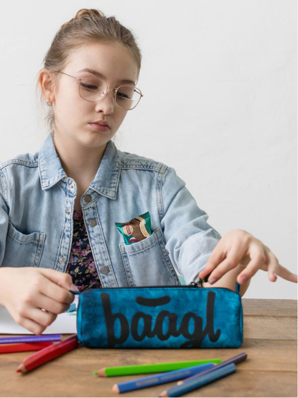 BAAGL  Μπλε θήκη μαθητή ωκεανός Baagl