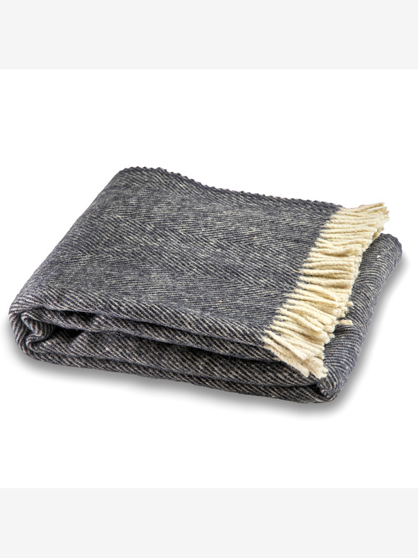 Balkanova Elma XIII μάλλινη κουβέρτα - σκούρο μπλε του indigo