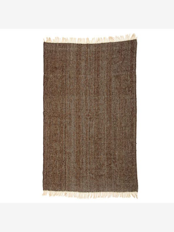 Balkanova Μαλλί κουβέρτα Elma XII - φυσικό σκούρο καφέ
