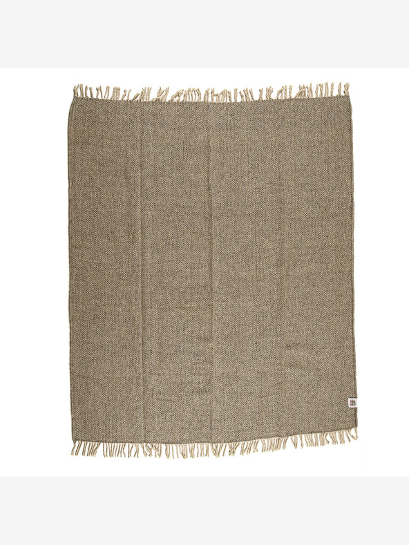 Balkanova Μαλλί κουβέρτα Elma X - φυσικό καφέ