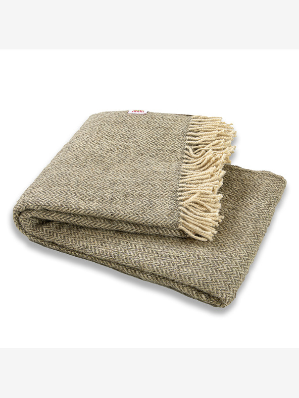 Balkanova Μαλλί κουβέρτα Elma IX - φυσικό γκρι