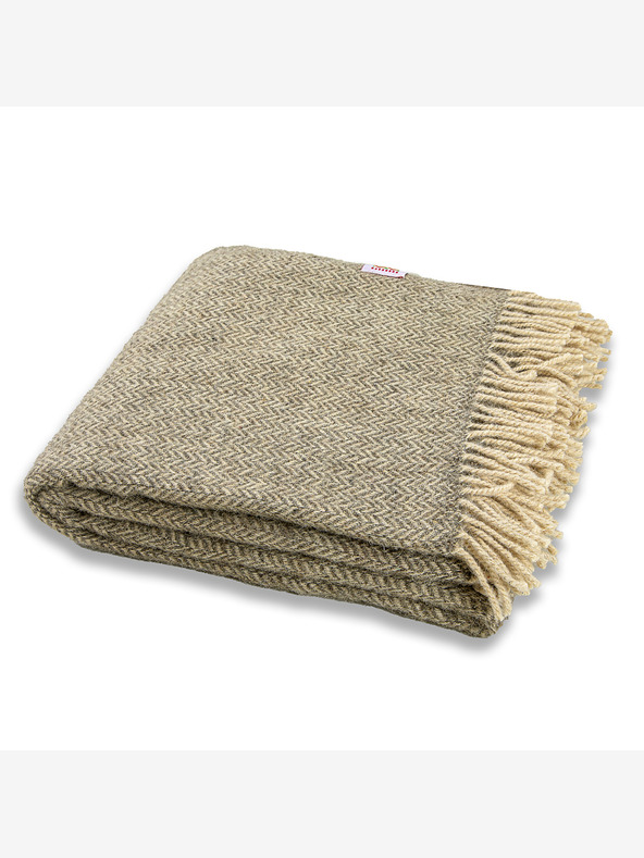 Balkanova Μαλλί κουβέρτα Elma IX - φυσικό γκρι