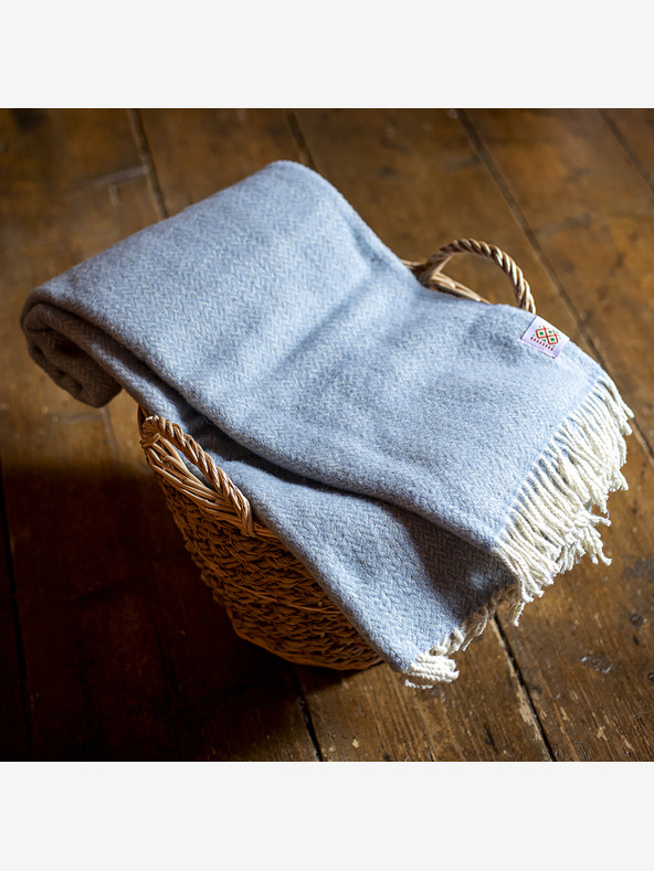 Balkanova Μαλλί κουβέρτα Elma VI - μπλε του πάγου