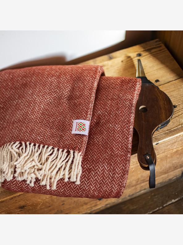 Balkanova Μαλλί κουβέρτα Elma V - μπορντό