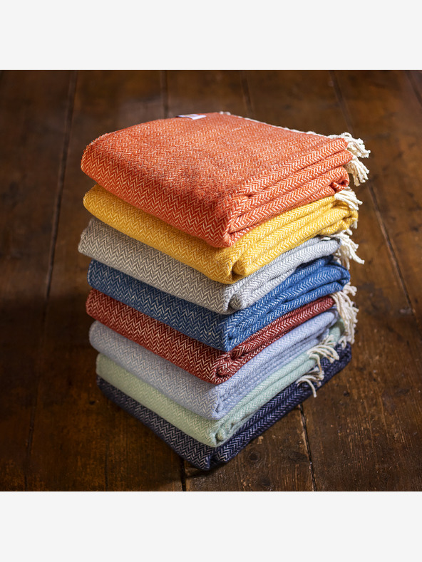 Balkanova Μαλλί κουβέρτα Elma II - πορτοκαλί