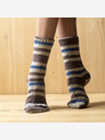 Balkanova Κάλτσες από μαλλί μερινό, μπλε-γκρι μοτίβο