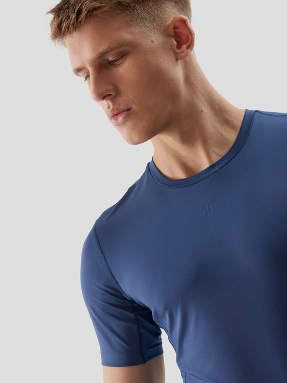 4F Ανδρικό αθλητικό πουκάμισο με λεπτή εφαρμογή από ανακυκλωμένα υλικά 4F