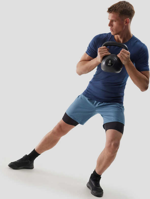 4F Ανδρικό αθλητικό πουκάμισο με λεπτή εφαρμογή από ανακυκλωμένα υλικά 4F