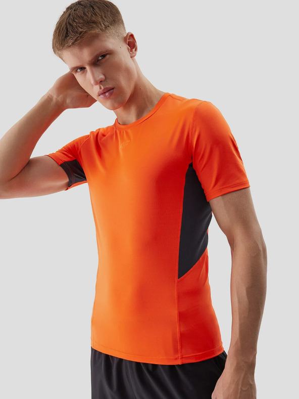 4F Ανδρικό αθλητικό πουκάμισο με λεπτή εφαρμογή από ανακυκλωμένα υλικά 4F