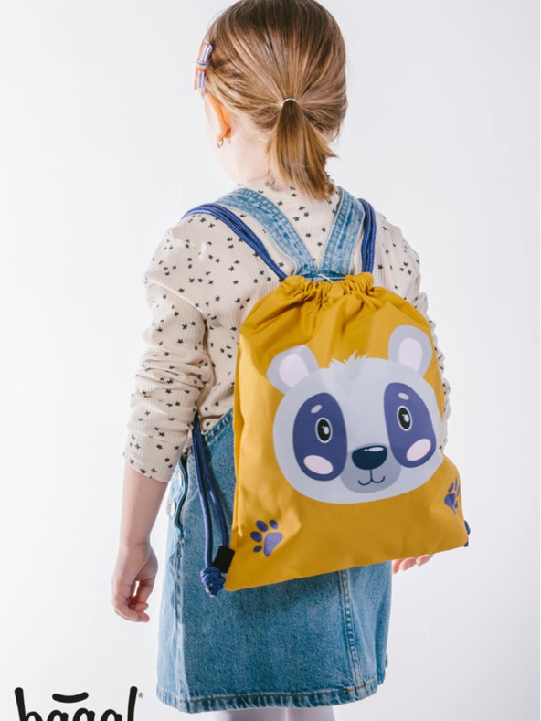 BAAGL  Κίτρινη τσάντα προσχολικής ηλικίας Baagl Raccoon