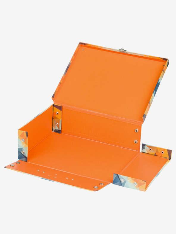 BAAGL  Πορτοκαλί πτυσσόμενη σχολική τσάντα με εξαρτήματα Baagl Tiger