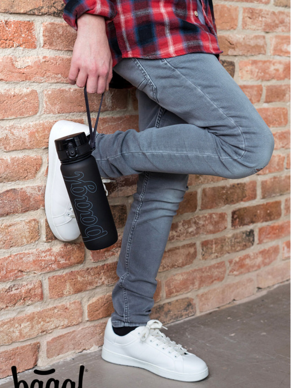 BAAGL  Μαύρο μπουκάλι πόσιμου tritan μαύρο, 800 ml Baagl