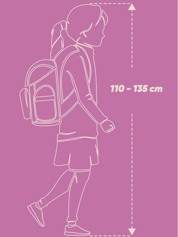 BAAGL  Ροζ σχολική τσάντα Zippy Baagl Φλαμίνγκο