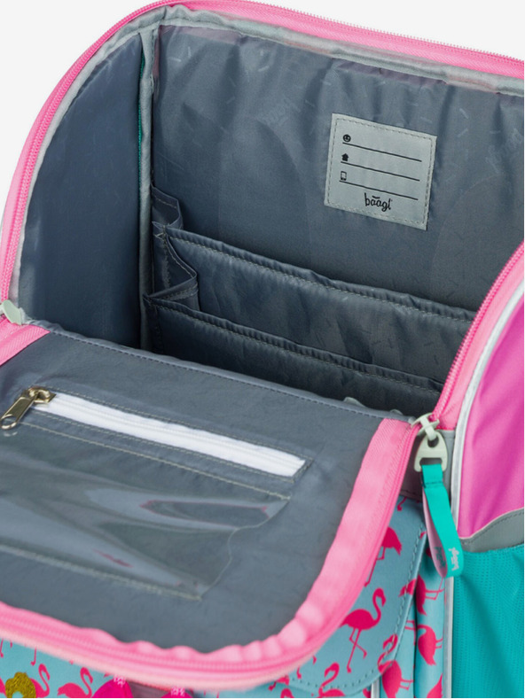 BAAGL  Ροζ σχολική τσάντα Zippy Baagl Φλαμίνγκο