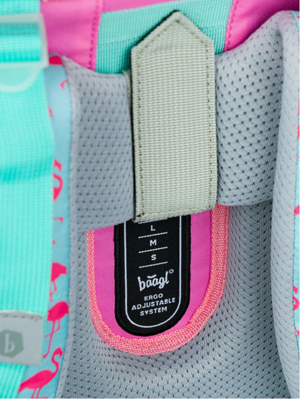 BAAGL  Ροζ σχολική τσάντα Zippy Baagl Φλαμίνγκο