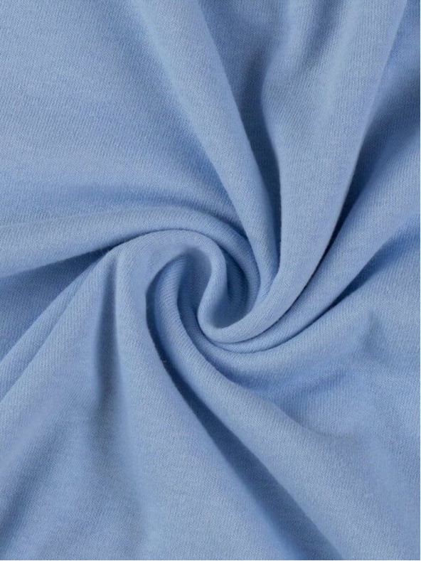 Kvalitex Βρεφικό σεντόνι Jersey 70x140cm γαλάζιο Kvalitex