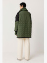 SKFK Πράσινο γυναικείο χειμερινό παλτό SKFK