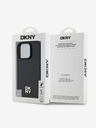 DKNY DKNY PU Leather Repeat Pattern Stack Logo MagSafe Back Cover για iPhone 16 Pro Μαύρο