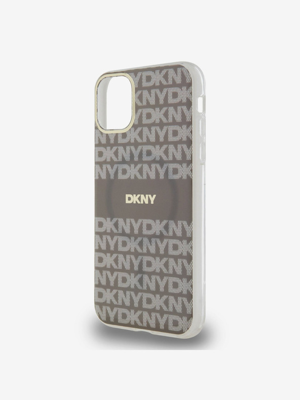 DKNY PC/TPU Repeat Pattern Tonal Stripe Magsafe Back Cover για iPhone 11 Μπεζ DKNY