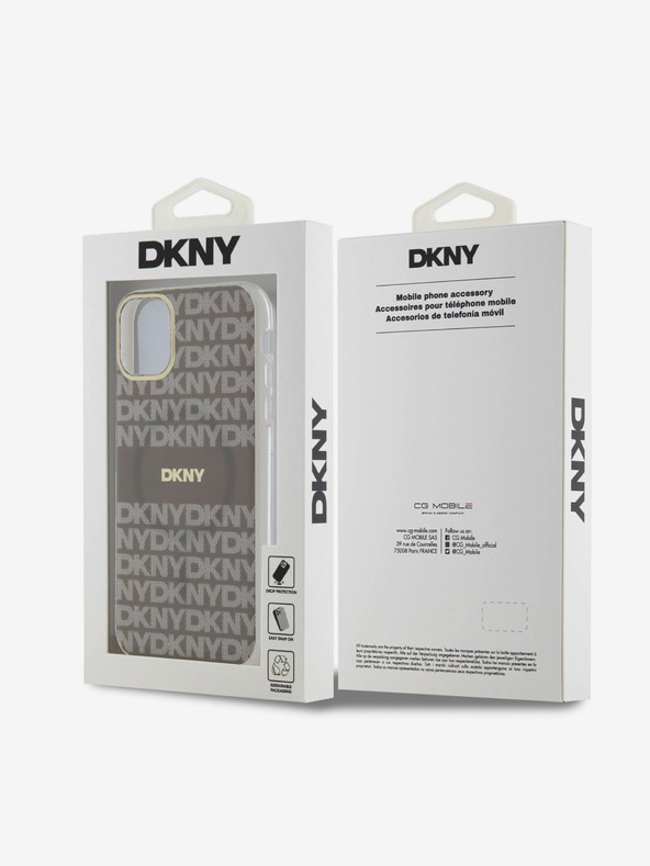 DKNY PC/TPU Repeat Pattern Tonal Stripe Magsafe Back Cover για iPhone 11 Μπεζ DKNY