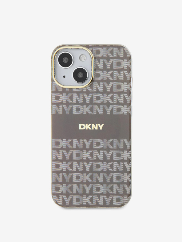 DKNY PC/TPU Repeat Pattern Tonal Stripe Magsafe Back Cover για iPhone 15 Μπεζ DKNY