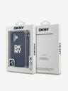 DKNY DKNY PU δέρμα με λογότυπο Stack λουράκι καρπού πίσω κάλυμμα για iPhone 16 Μαύρο
