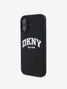 DKNY DKNY Υγρή σιλικόνη με αψίδα Logo MagSafe Πίσω κάλυμμα για iPhone 16 Plus Μαύρο