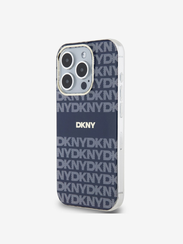 DKNY PC/TPU Repeat Pattern Tonal Stripe Magsafe Back Cover για iPhone 13 Pro Blue DKNY