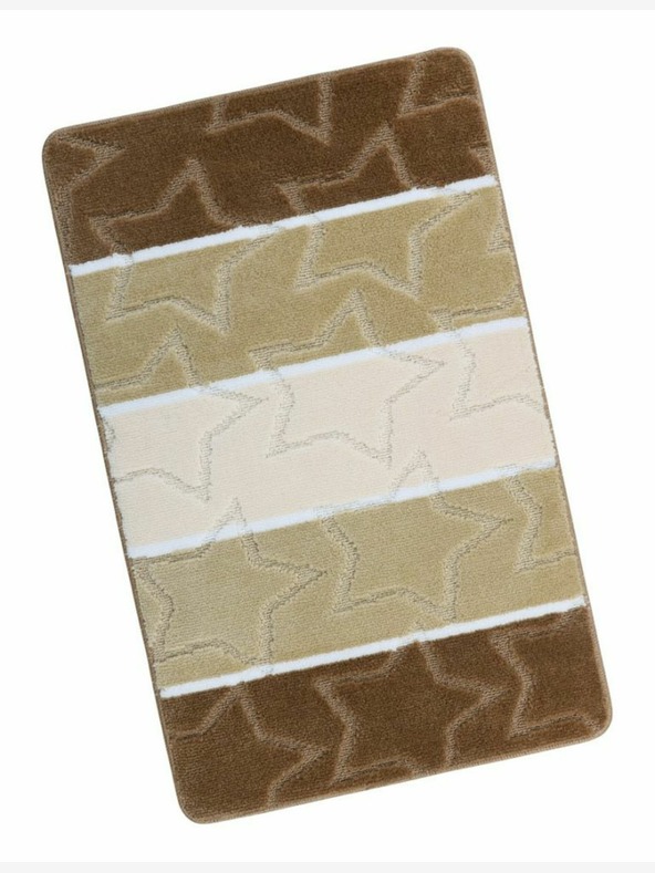 Bellatex Χαλάκι μπάνιου 60x100cm μπεζ αστέρια Bellatex