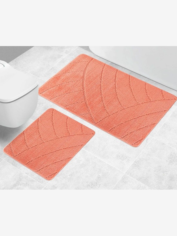 Bellatex Χαλάκι μπάνιου και τουαλέτας καμάρες σολομός Bellatex