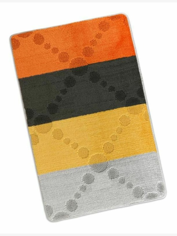 Bellatex Χαλί μπάνιου 60x100cm γκρι και κίτρινο Bellatex