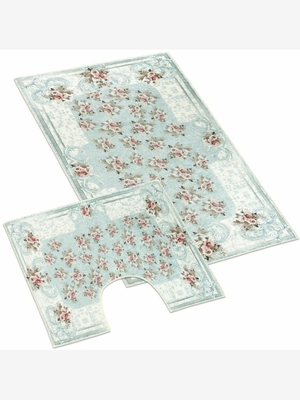 Bellatex Χαλάκι μπάνιου και τουαλέτας Orient με τριαντάφυλλο 3D Bellatex