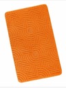 Bellatex Χαλί μπάνιου 60x100cm λαβύρινθος πορτοκαλί Bellatex