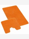 Bellatex Χαλί μπάνιου και τουαλέτας λαβύρινθος πορτοκαλί Bellatex