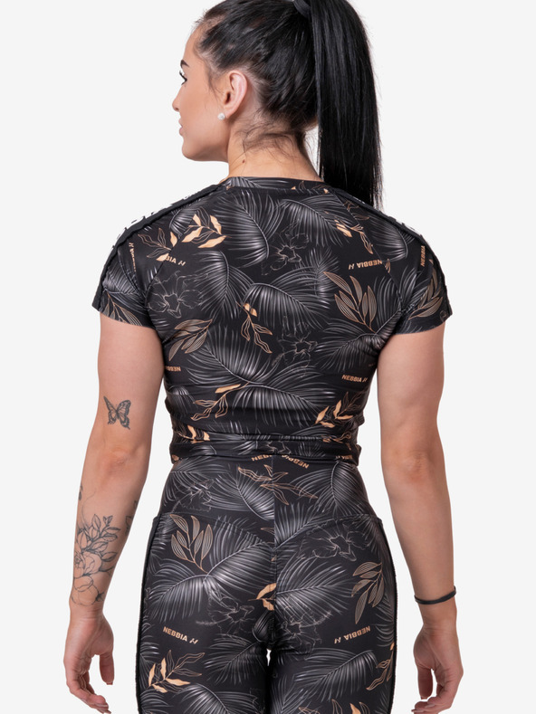 Nebbia Μαύρο γυναικείο πουκάμισο με σχέδιο Nebbia