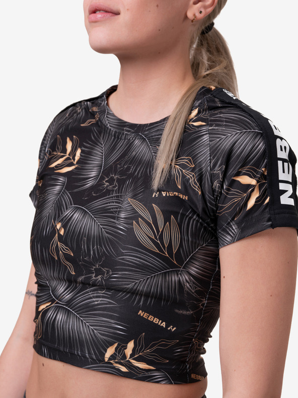 Nebbia Μαύρο γυναικείο πουκάμισο με σχέδιο Nebbia