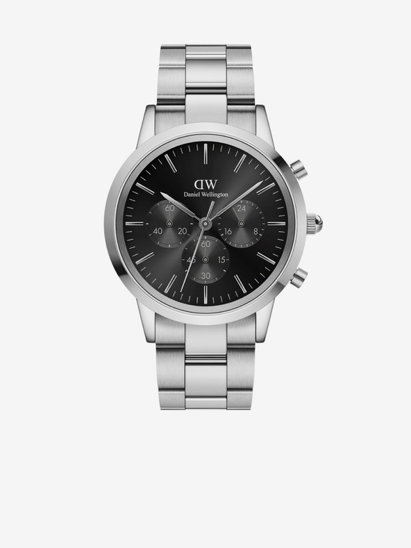 Daniel Wellington Ανδρικό ασημί ρολόι Daniel Wellington Iconic DW00100645