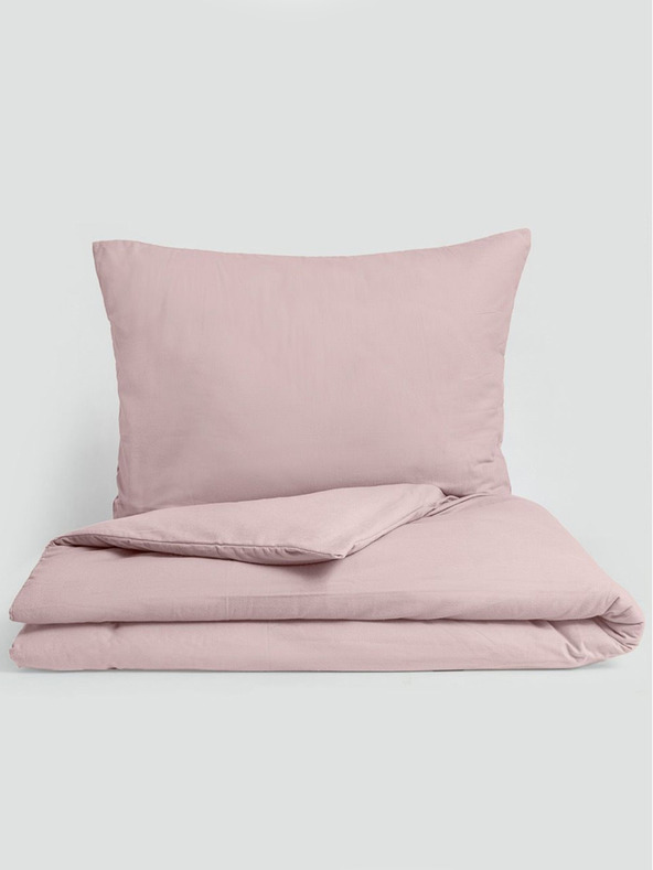 Kvalitex Εκτεταμένα κλινοσκεπάσματα από φανέλα 140x220, 70x90cm ροζ