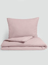 Kvalitex Εκτεταμένα κλινοσκεπάσματα από φανέλα 140x220, 70x90cm ροζ