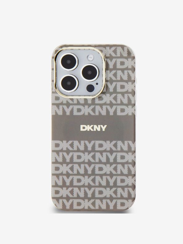 DKNY PC/TPU Repeat Pattern Tonal Stripe Magsafe Back Cover για iPhone 13 Pro Μπεζ DKNY